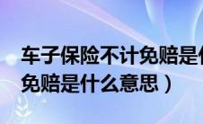 车子保险不计免赔是什么意思?（车保险不计免赔是什么意思）