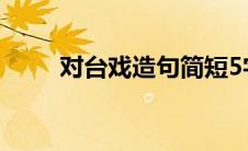 对台戏造句简短5字（对台戏造句）