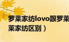 罗莱家纺lovo跟罗莱家纺luolai（lovo和罗莱家纺区别）