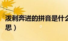 泼刺奔迸的拼音是什么（泼剌奔迸的读音和意思）