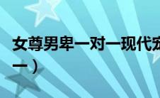 女尊男卑一对一现代宠文（女尊男卑小说一对一）