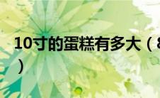 10寸的蛋糕有多大（8寸蛋糕多大够几个人吃）