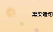 熏染造句（熏染）