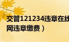 交管121234违章在线查询（12123交管网官网违章缴费）