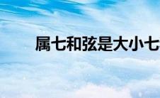 属七和弦是大小七和弦（属七和弦）