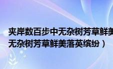 夹岸数百步中无杂树芳草鲜美落英缤纷扩写（夹岸数百步中无杂树芳草鲜美落英缤纷）