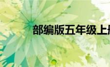 部编版五年级上册语文复习资料