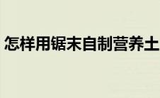 怎样用锯末自制营养土（锯末做养花营养土）