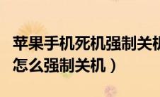 苹果手机死机强制关机方法（苹果手机死机了怎么强制关机）