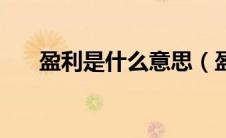 盈利是什么意思（盈利和营利的区别）
