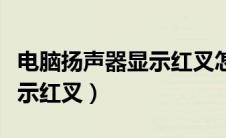 电脑扬声器显示红叉怎么解决（电脑扬声器显示红叉）