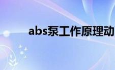 abs泵工作原理动画演示（abs泵）