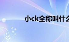 小ck全称叫什么（小ck全称）