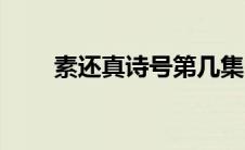 素还真诗号第几集（素还真的诗号）