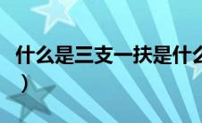 什么是三支一扶是什么编制（什么是三支一扶）
