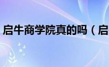 启牛商学院真的吗（启牛商学院是不是骗子）