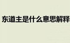 东道主是什么意思解释（东道主是什么意思）