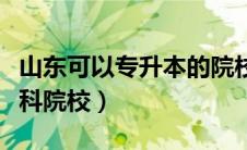 山东可以专升本的院校名单（山东比较好的专科院校）