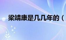 梁靖康是几几年的（梁靖康几几年出生）