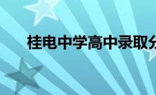 桂电中学高中录取分数线（桂电中学）