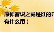 原神智识之冕是谁的升级材料（原神智识之冕有什么用）