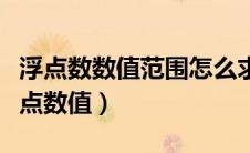 浮点数数值范围怎么求出来的（计算分数的浮点数值）