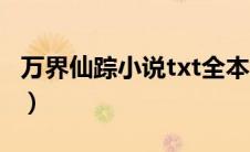 万界仙踪小说txt全本（万界仙踪小说txt下载）