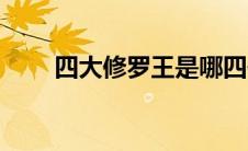 四大修罗王是哪四位（四大修罗王）