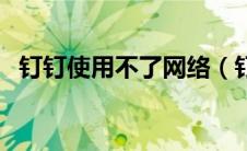 钉钉使用不了网络（钉钉网打不开怎么办）