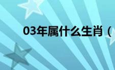 03年属什么生肖（22岁属什么生肖）