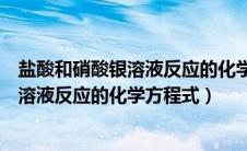 盐酸和硝酸银溶液反应的化学方程式及现象（盐酸和硝酸银溶液反应的化学方程式）