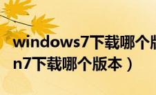 windows7下载哪个版本（msdn我告诉你win7下载哪个版本）