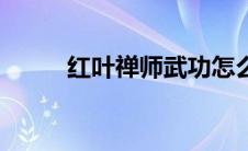 红叶禅师武功怎么样（红叶禅师）