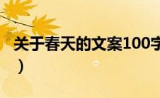 关于春天的文案100字左右（关于春天的文案）