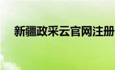 新疆政采云官网注册（新疆政采云官网）