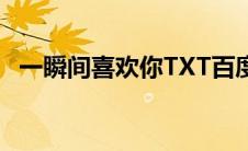 一瞬间喜欢你TXT百度云（一瞬间喜欢你）