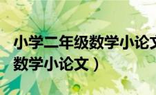 小学二年级数学小论文200左右（小学二年级数学小论文）