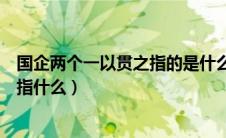 国企两个一以贯之指的是什么意思（国企党建两个一以贯之指什么）