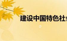 建设中国特色社会主义总依据是