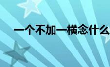 一个不加一横念什么（不加一横念什么）