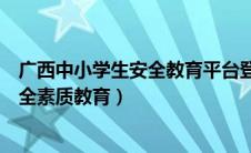 广西中小学生安全教育平台登录（广西科教频道中小学生安全素质教育）