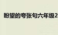 盼望的夸张句六年级20字（盼望的夸张句）
