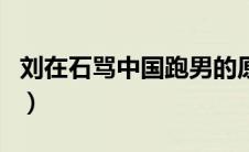 刘在石骂中国跑男的原因（刘在石骂中国跑男）