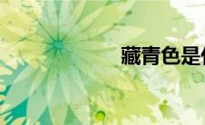 藏青色是什么颜色