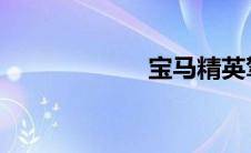 宝马精英驾驶培训