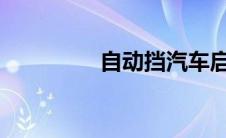 自动挡汽车启动步骤详解