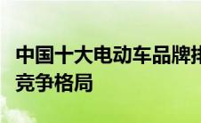 中国十大电动车品牌排名揭晓：行业领军者的竞争格局