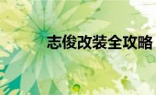 志俊改装全攻略：打造个性座驾
