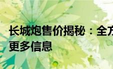 长城炮售价揭秘：全方位了解长城炮的价格及更多信息