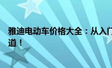雅迪电动车价格大全：从入门款到高端车型，一篇文章全知道！